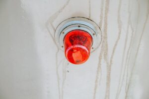 Emergency lighting red beacon