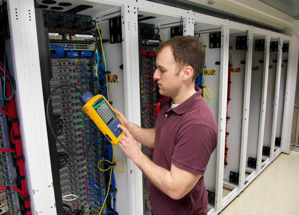 Data center cable testing