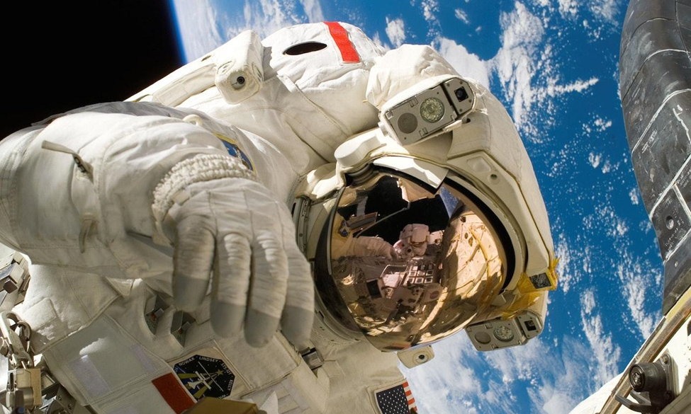 An Astronaut on a Space Walk