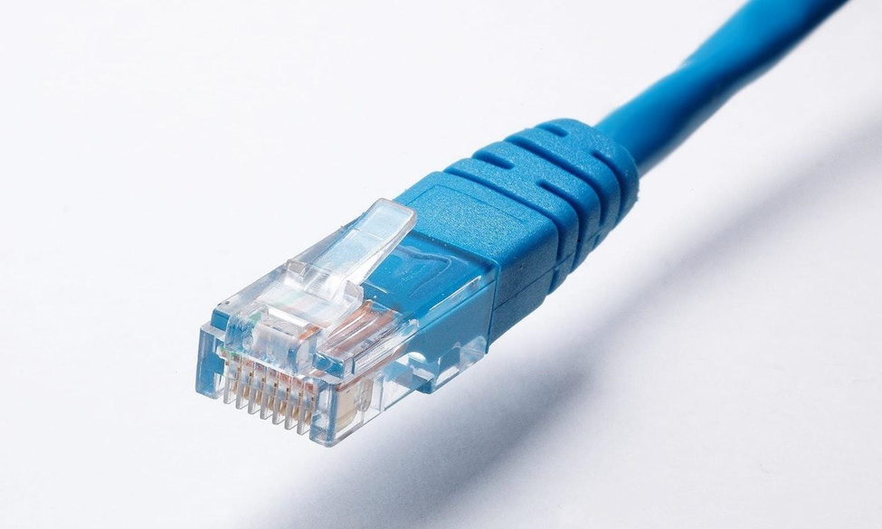 A Blue Networking Cable 