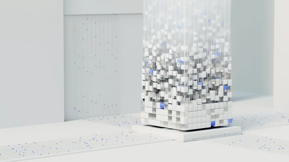 an illustration of a digital structure