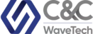 C&C Technology Group + Wavetech Logo Blue Grey